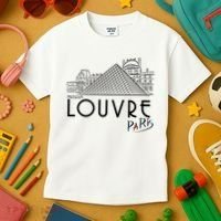 Louvre Museum In Paris Kids T-Shirt thumb 3