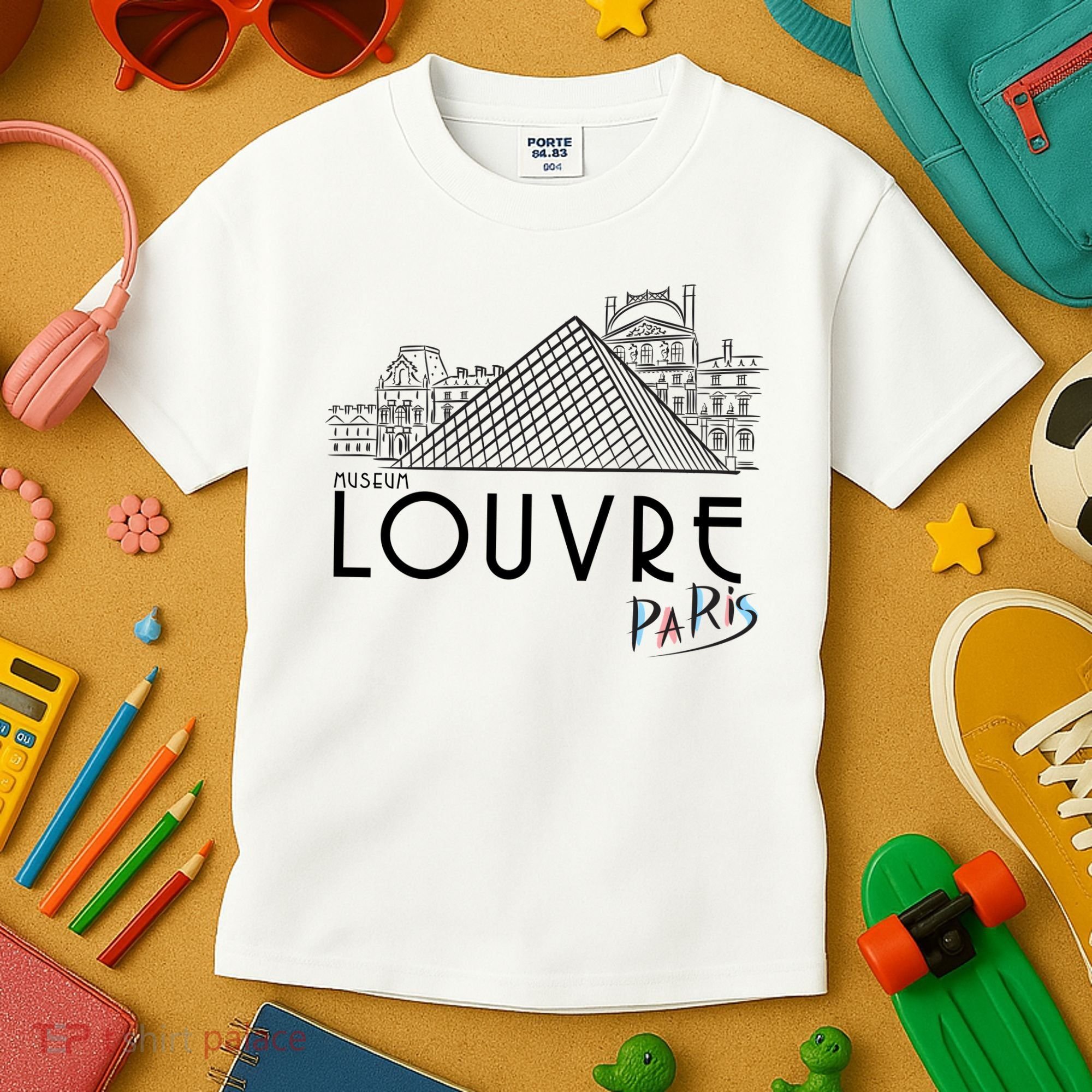 Louvre Museum In Paris Kids T-Shirt