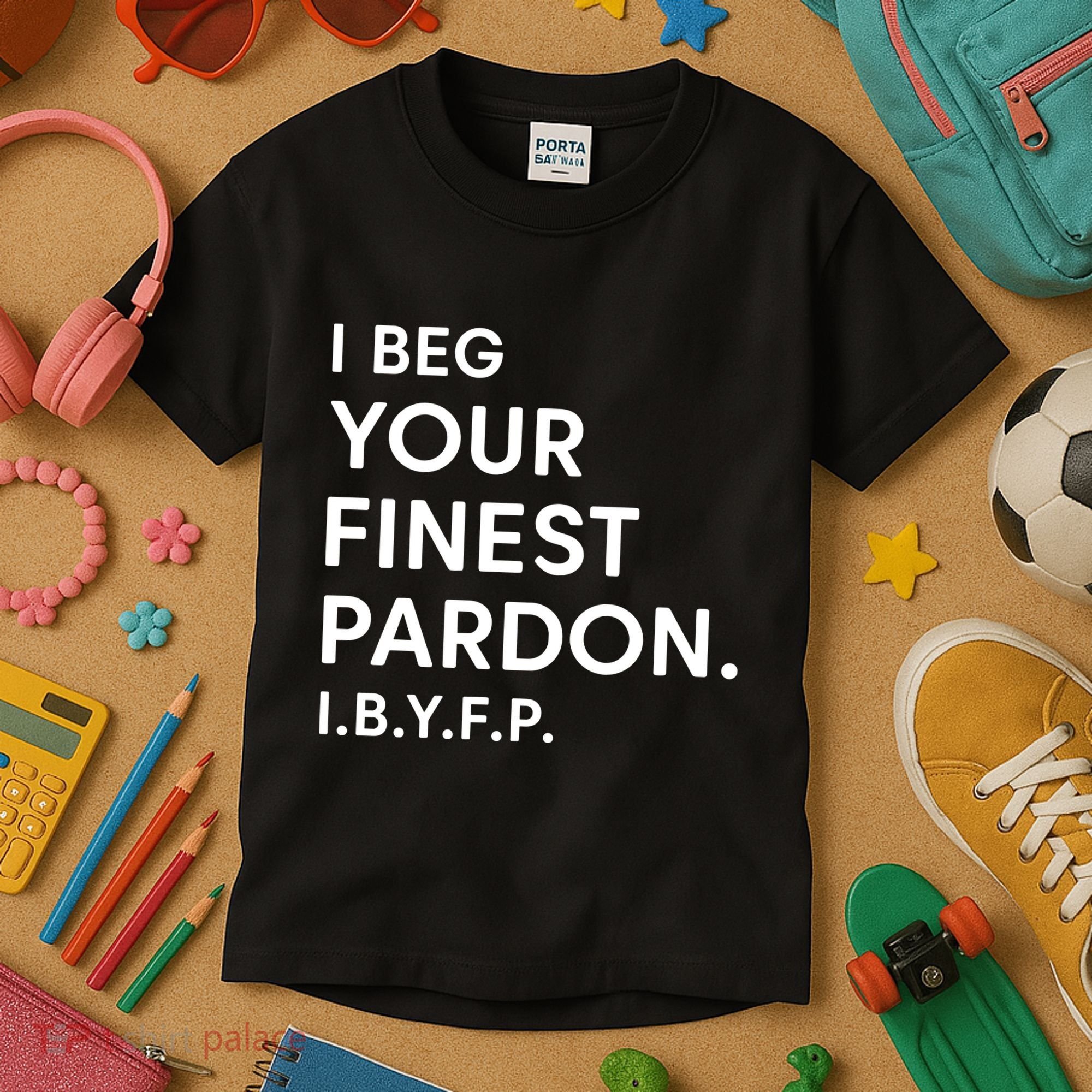 Landon Mauk I Beg Your Finest Pardon I.B.Y.F.P Kids T-Shirt