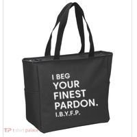 Landon Mauk I Beg Your Finest Pardon I.B.Y.F.P Tote Bag thumb 2