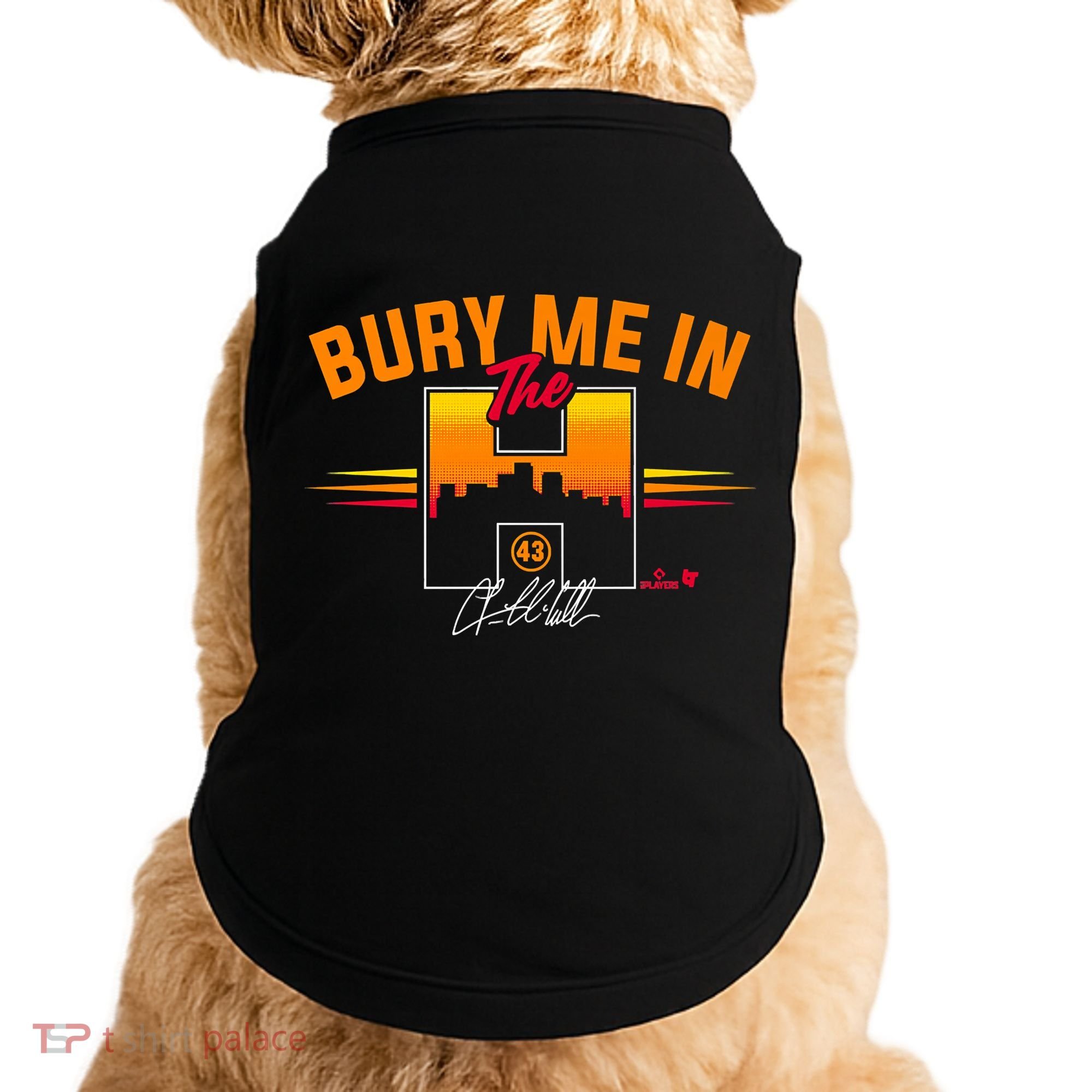 Lance McCullers Jr. Bury Me In The H Houston Baseball Doggie Tank