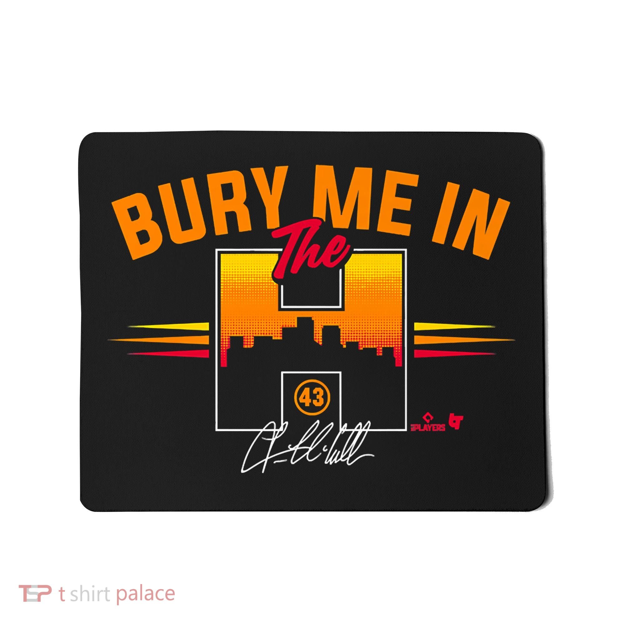 Lance McCullers Jr. Bury Me In The H Houston Baseball Mousepad