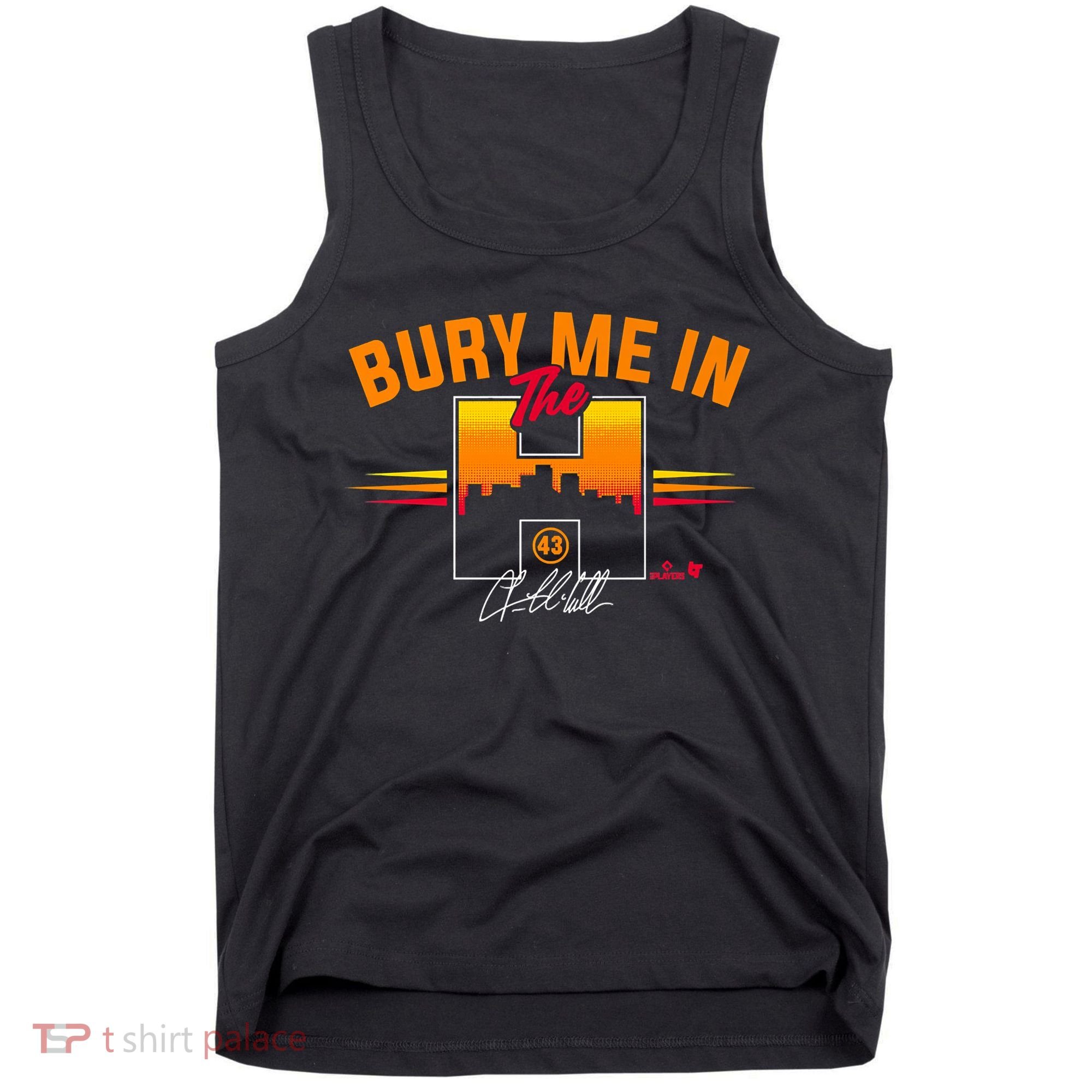 Lance McCullers Jr. Bury Me In The H Houston Baseball Tank Top