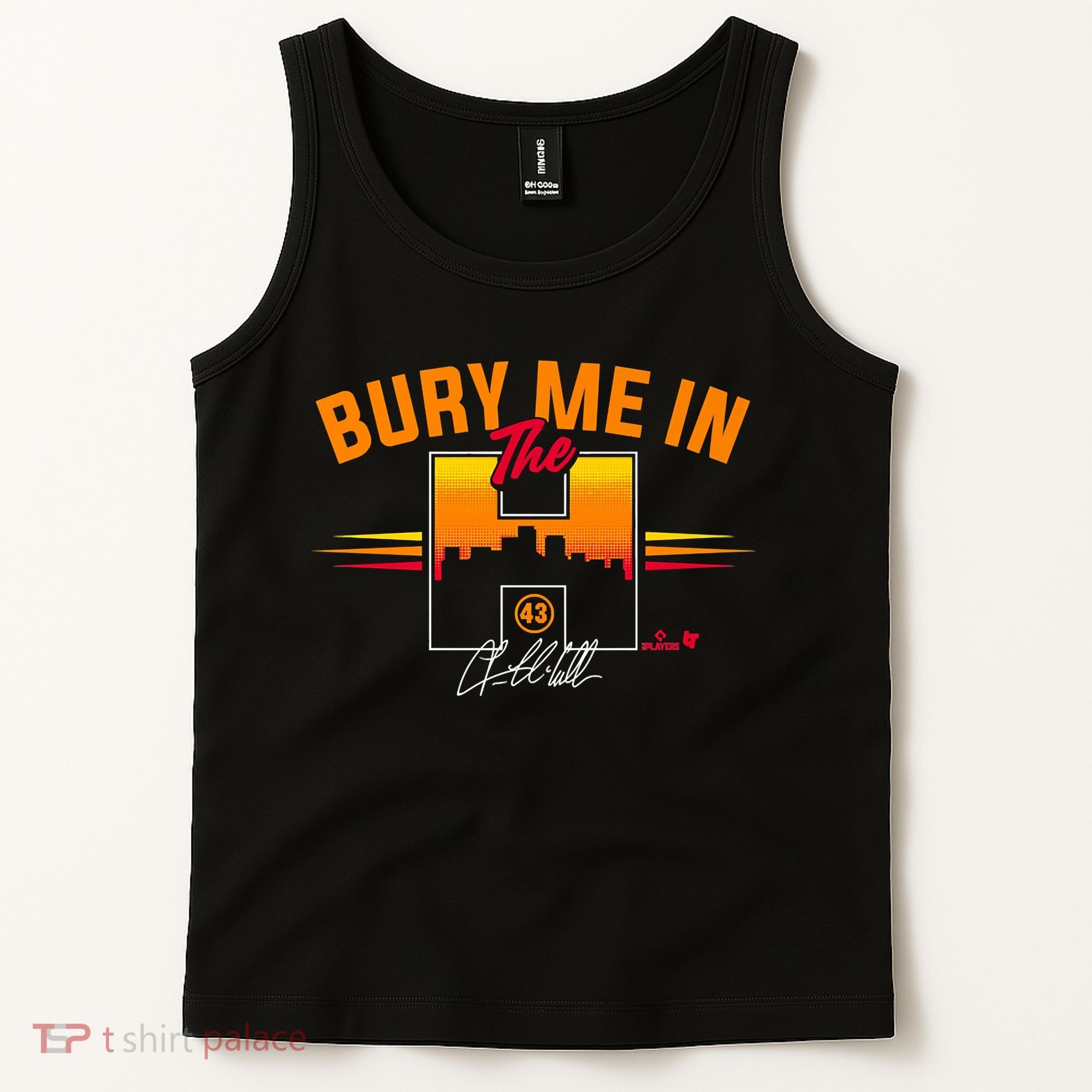Lance McCullers Jr. Bury Me In The H Houston Baseball Tank Top