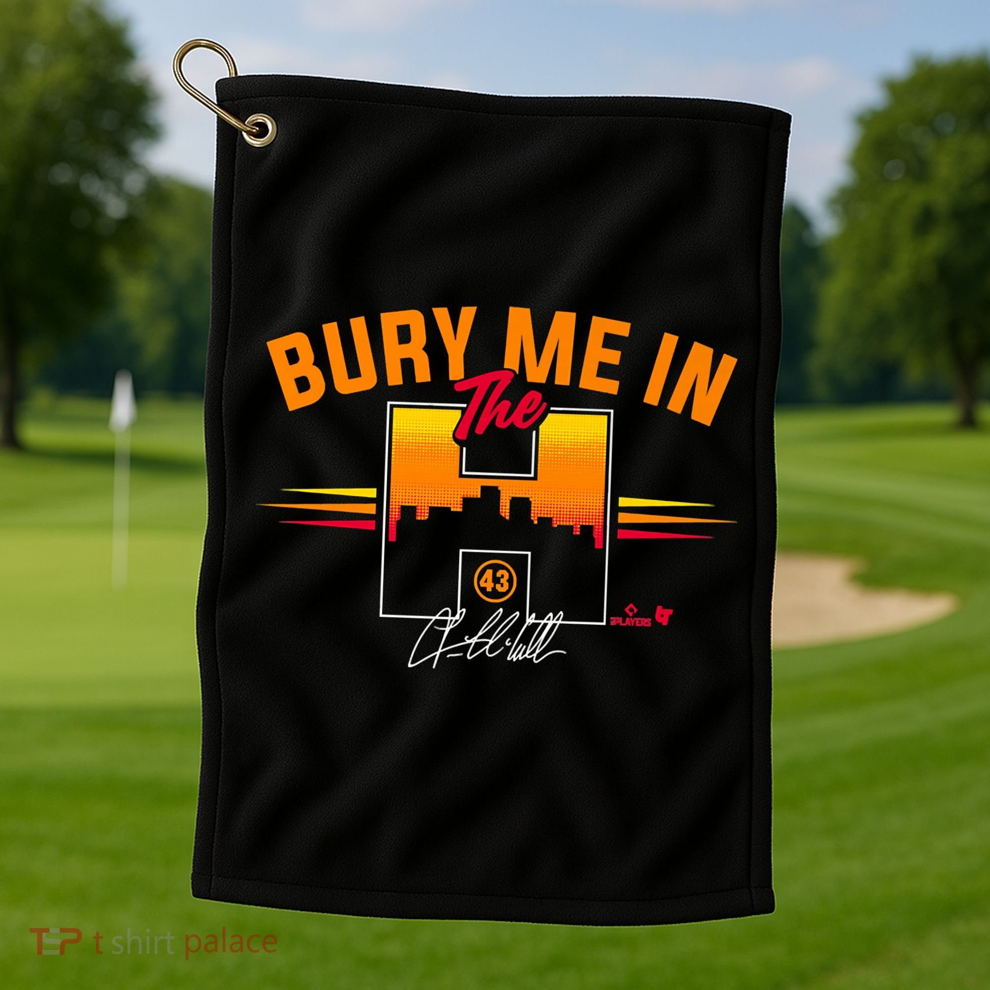 Lance McCullers Jr. Bury Me In The H Houston Baseball Golf Towel