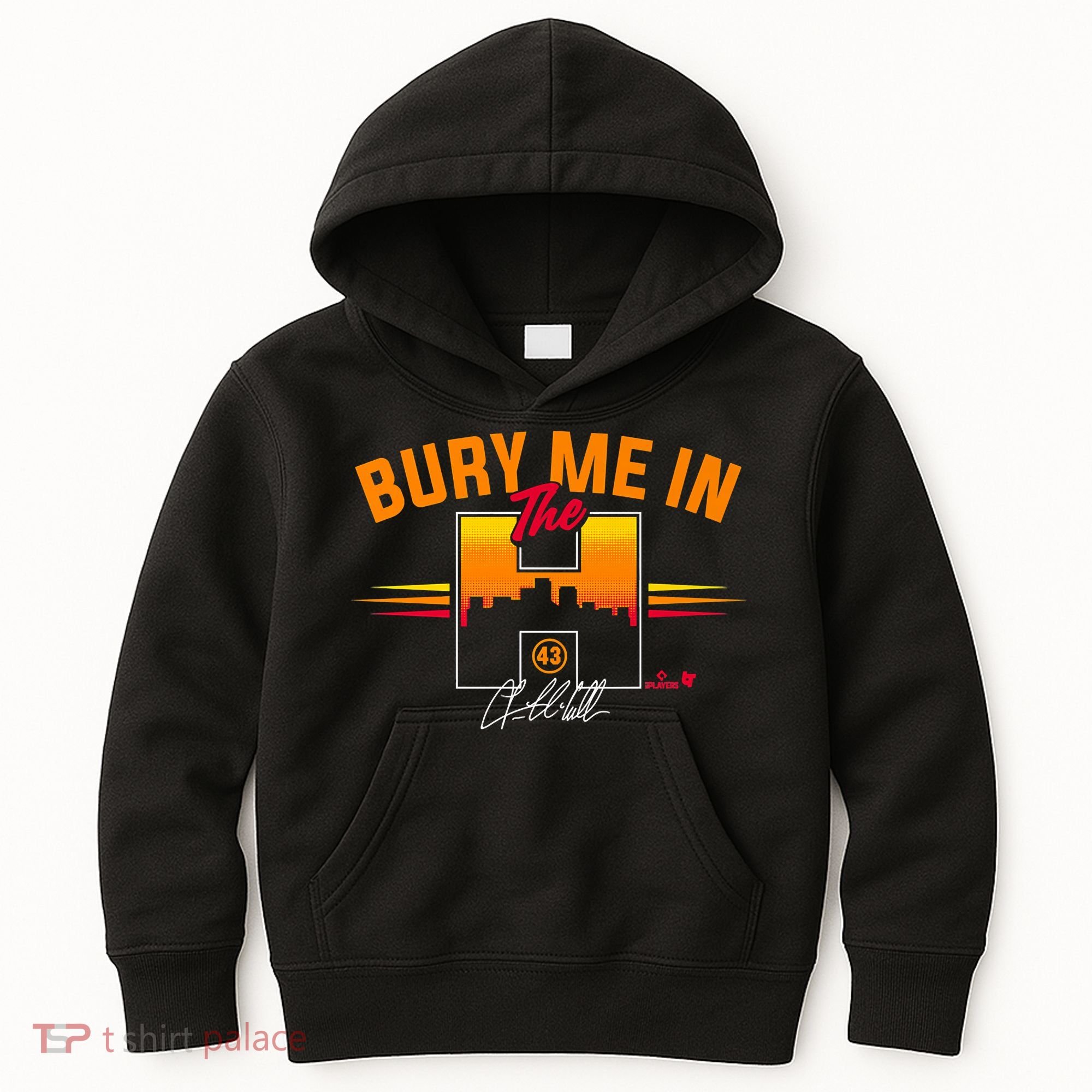 Lance McCullers Jr. Bury Me In The H Houston Baseball Kids Hoodie