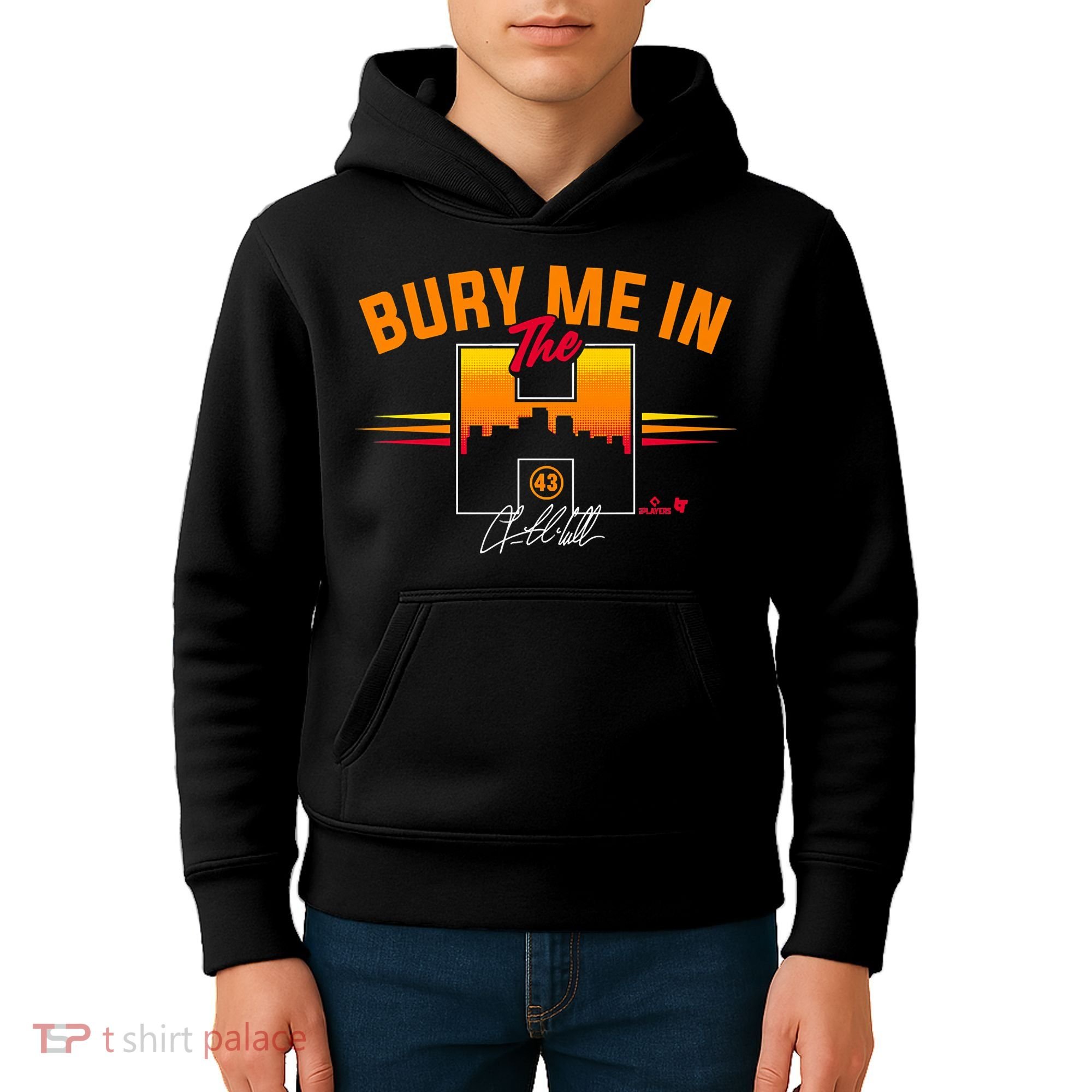 Lance McCullers Jr. Bury Me In The H Houston Baseball Kids Hoodie