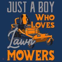 Lawn Mowing Just A Boy Who Loves Mowers Gardener Visor thumb 3
