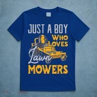 Lawn Mowing Just A Who Loves Mowers Gardener T-Shirt thumb 5