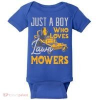 Lawn Mowing Just A Who Loves Mowers Gardener Baby Bodysuit thumb 0