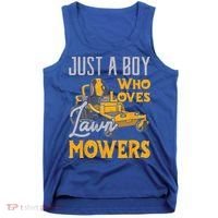 Lawn Mowing Just A Who Loves Mowers Gardener Tank Top thumb 0