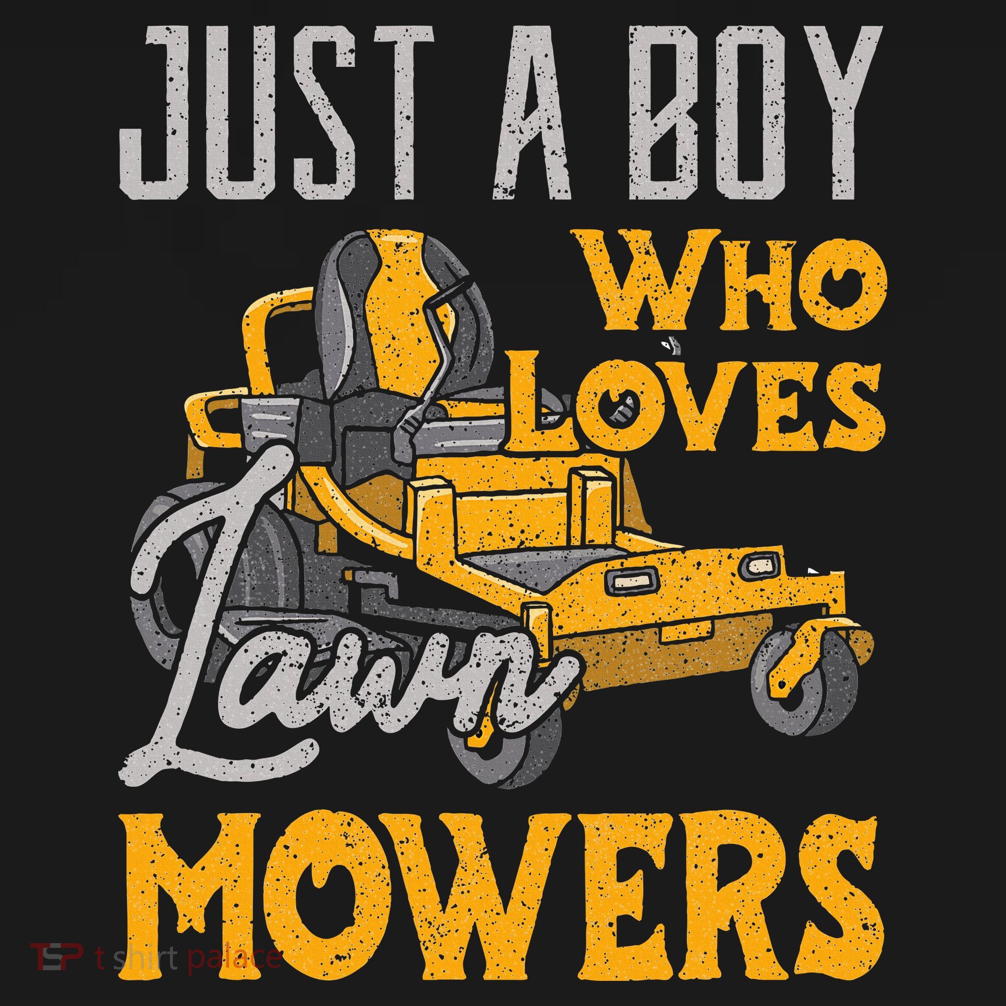 Lawn Mowing Just A Boy Who Loves Mowers Gardener Sweatshirt