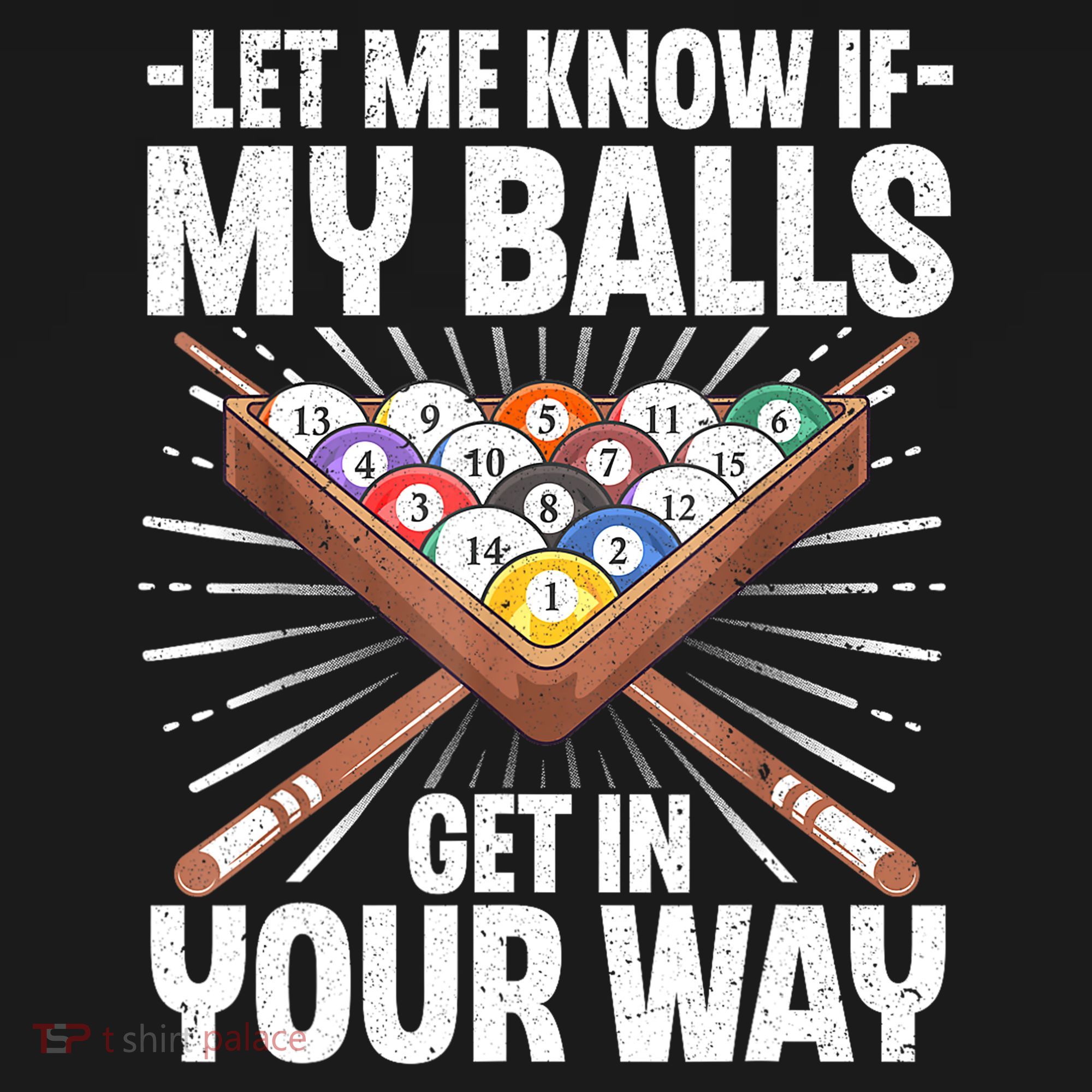 Let Me Know If My Ball Billiard Pool Player Gift Funny Billiards USA-Made Doggie Bandana