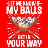Let Me Know If My Ball Billiard Pool Player Gift Funny Billiards Santa Hat thumb 1
