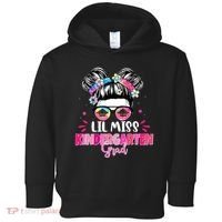 Lil Miss Kindergarten Grad Last Day Of School Toddler Hoodie thumb 0