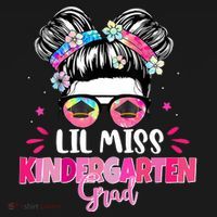 Lil Miss Kindergarten Grad Last Day Of School Toddler Hoodie thumb 2