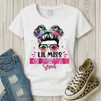Lil Miss Kindergarten Grad Last Day Of School Women's T-Shirt thumb 3