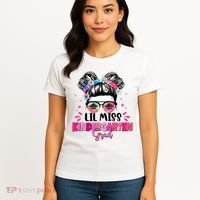 Lil Miss Kindergarten Grad Last Day Of School Women's T-Shirt thumb 4