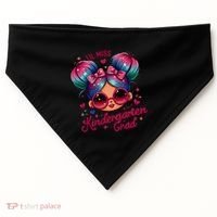 Lil Miss Kindergarten Grad Graduation Last Day Kindergarten USA-Made Doggie Bandana thumb 0