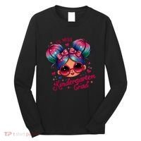Lil Miss Kindergarten Grad Graduation Last Day Kindergarten Long Sleeve Shirt thumb 0