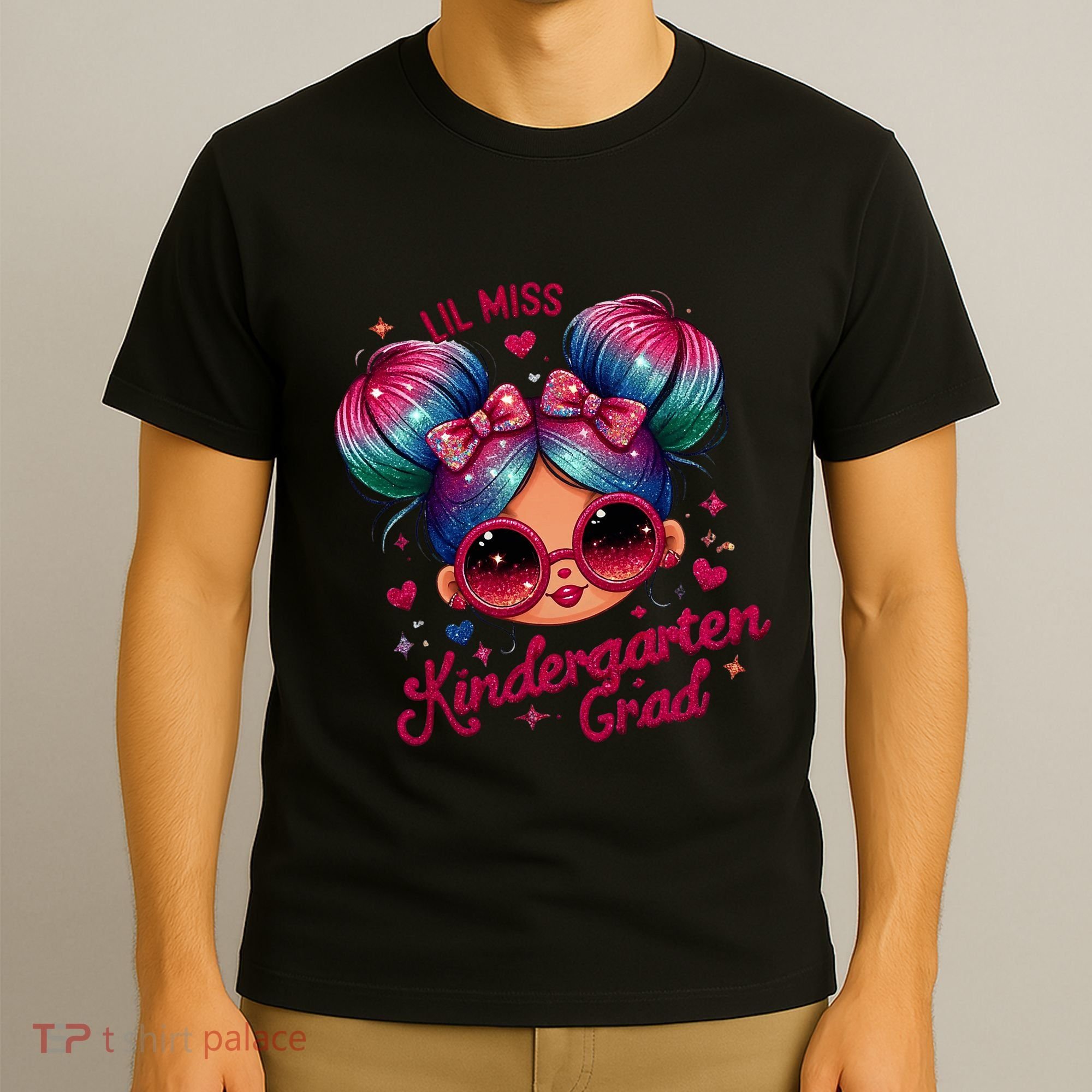 Lil Miss Kindergarten Grad Graduation Last Day Kindergarten T-Shirt