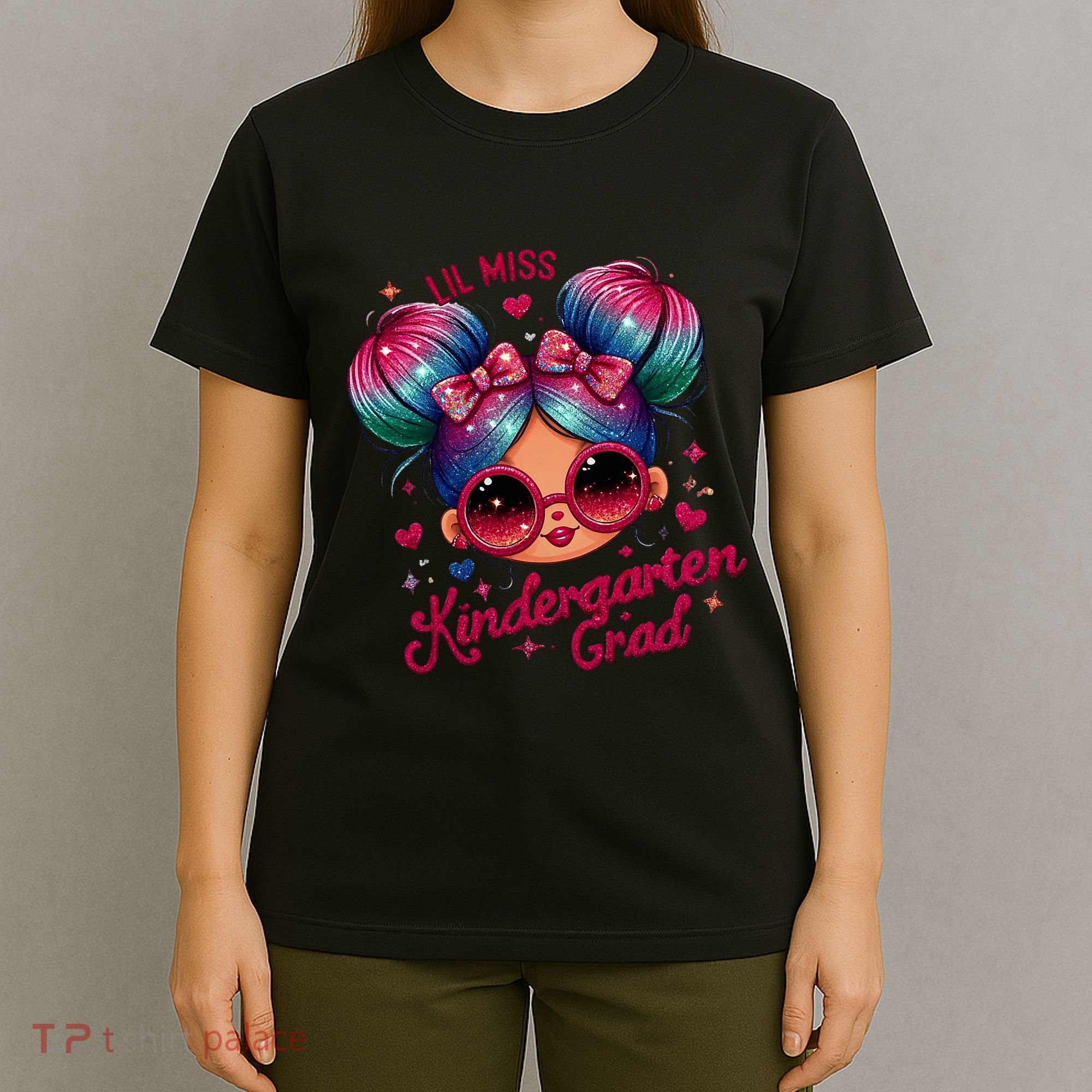 Lil Miss Kindergarten Grad Graduation Last Day Kindergarten T-Shirt