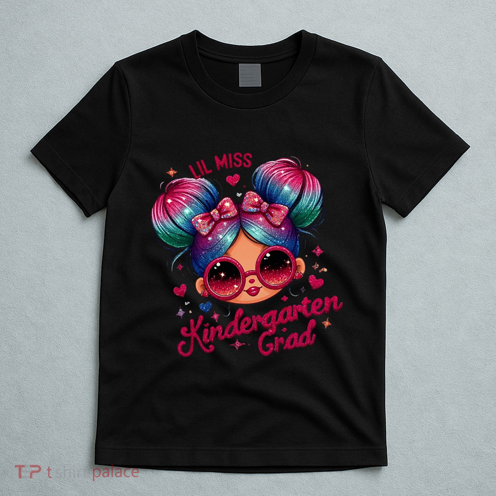 Lil Miss Kindergarten Grad Graduation Last Day Kindergarten T-Shirt