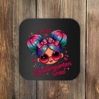Lil Miss Kindergarten Grad Graduation Last Day Kindergarten Coaster thumb 0