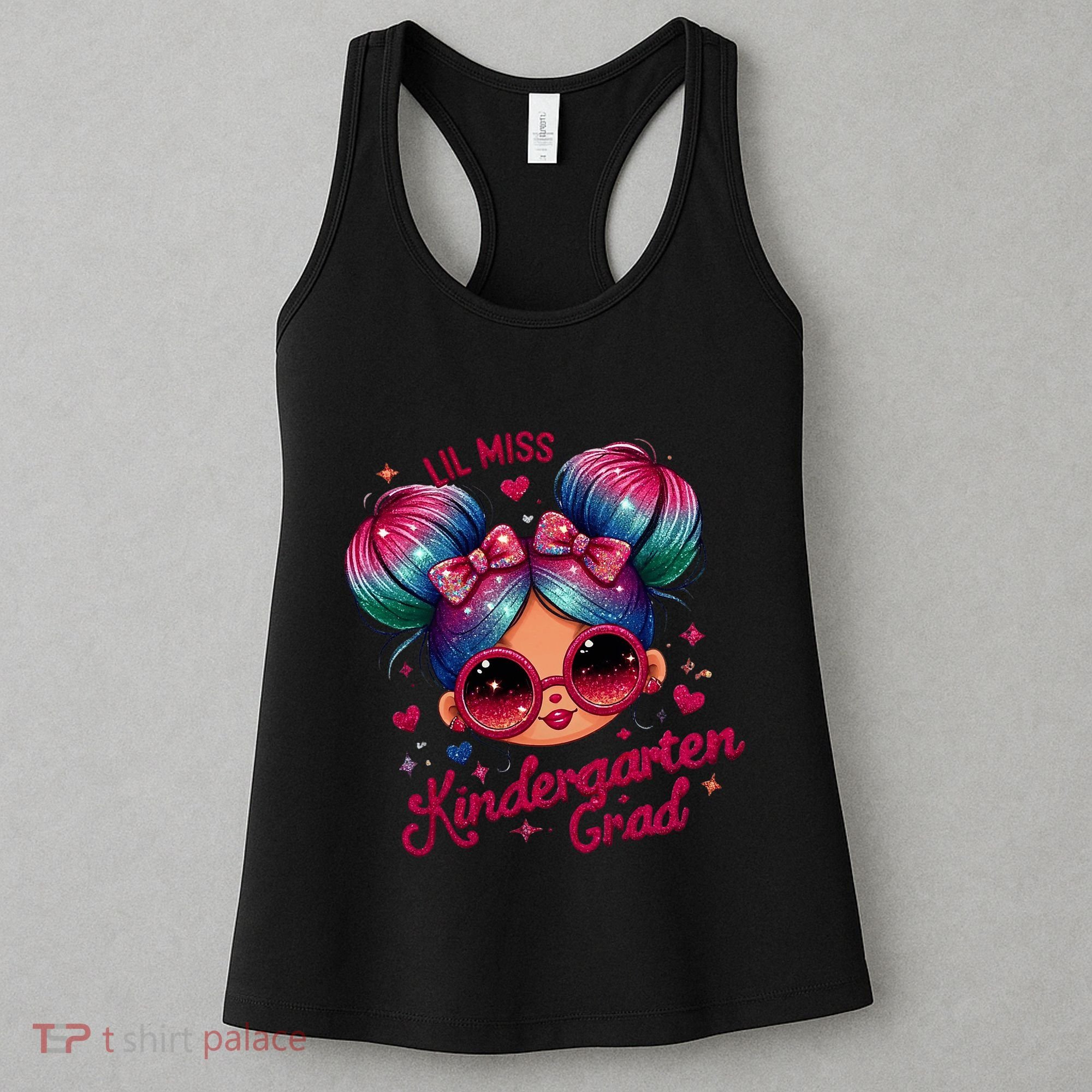 Lil Miss Kindergarten Grad Graduation Last Day Kindergarten Women's Tank Top