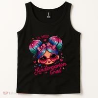 Lil Miss Kindergarten Grad Graduation Last Day Kindergarten Tank Top thumb 2