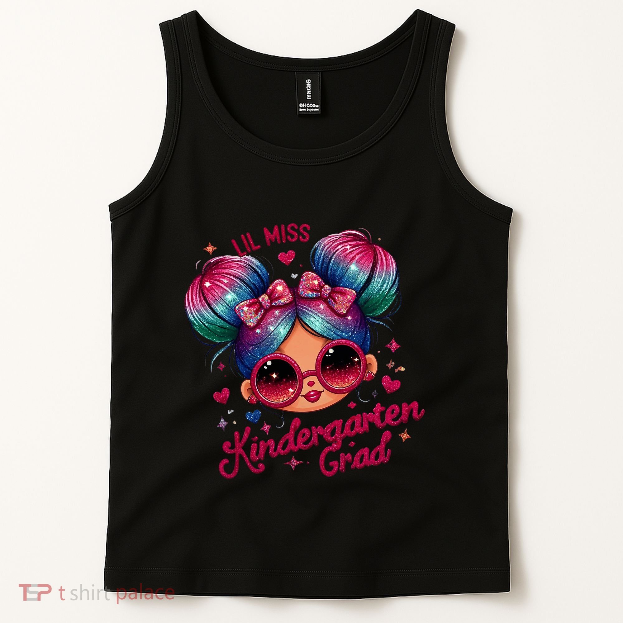Lil Miss Kindergarten Grad Graduation Last Day Kindergarten Tank Top