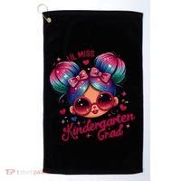 Lil Miss Kindergarten Grad Graduation Last Day Kindergarten Golf Towel thumb 0