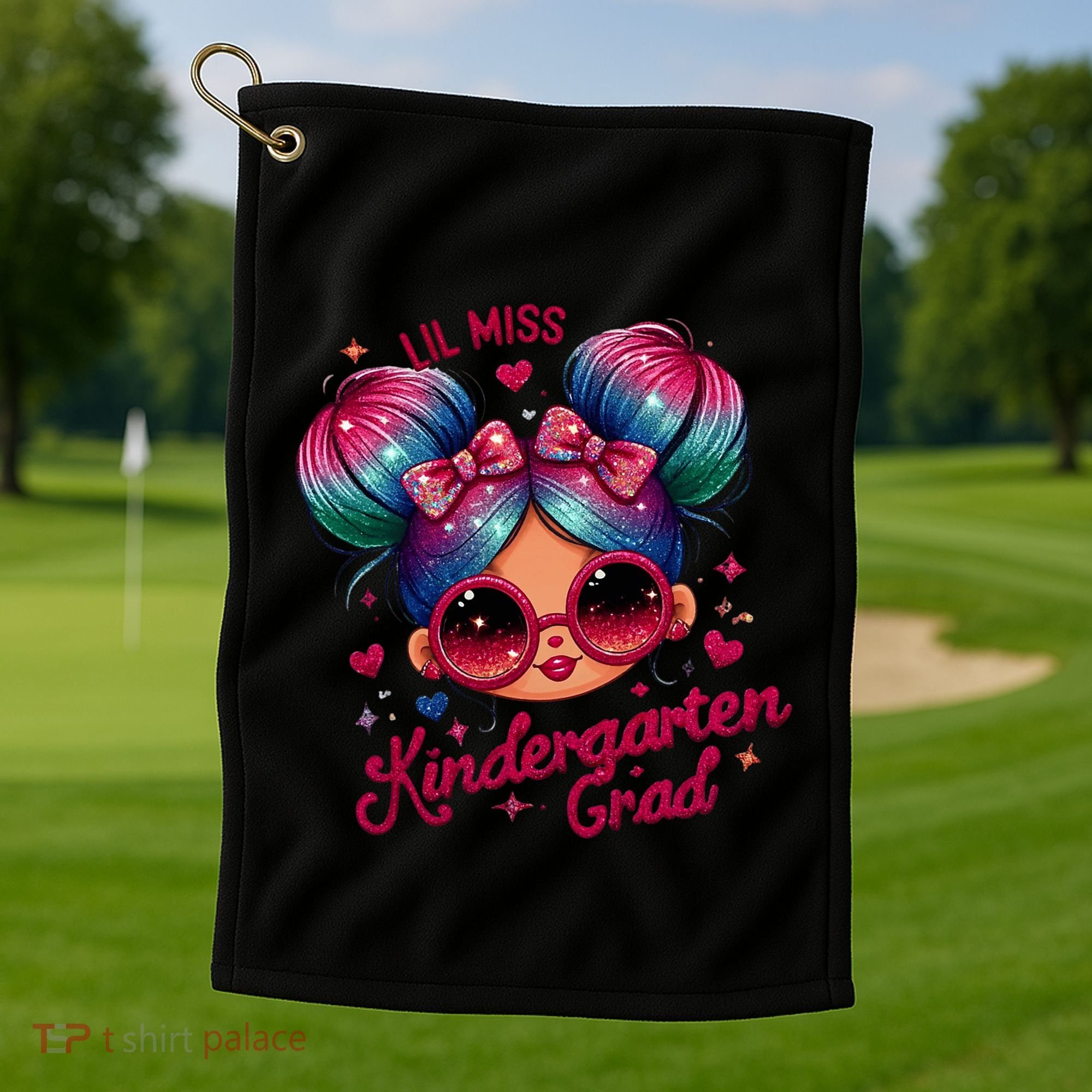 Lil Miss Kindergarten Grad Graduation Last Day Kindergarten Golf Towel