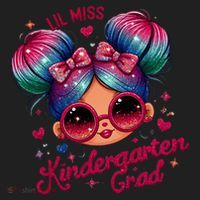 Lil Miss Kindergarten Grad Graduation Last Day Kindergarten Golf Towel thumb 3