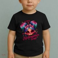 Lil Miss Kindergarten Grad Graduation Last Day Kindergarten Toddler T-Shirt thumb 2