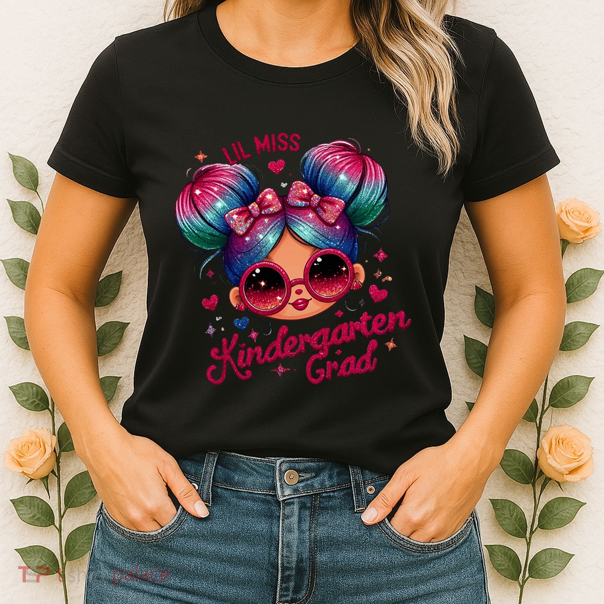 Lil Miss Kindergarten Grad Graduation Last Day Kindergarten Women's T-Shirt