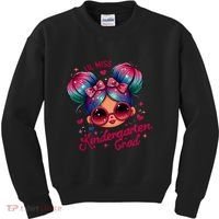 Lil Miss Kindergarten Grad Graduation Last Day Kindergarten Kids Sweatshirt thumb 0