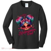 Lil Miss Kindergarten Grad Graduation Last Day Kindergarten Kids Long Sleeve Shirt thumb 0