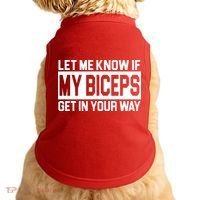Let Me Know If My Biceps Get In Your Way Doggie Tank thumb 0