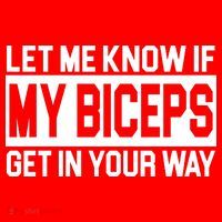 Let Me Know If My Biceps Get In Your Way Apron thumb 3