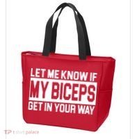 Let Me Know If My Biceps Get In Your Way Tote Bag thumb 3