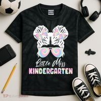 Little Miss Kindergarten Kids Tie-Dye T-Shirt thumb 2