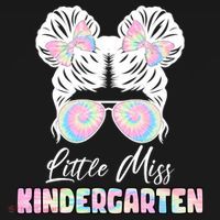 Little Miss Kindergarten Kids Tie-Dye T-Shirt thumb 3