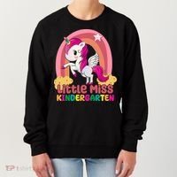Little Miss Kindergarten Rainbow Unicorn Women's Sweatshirt thumb 0