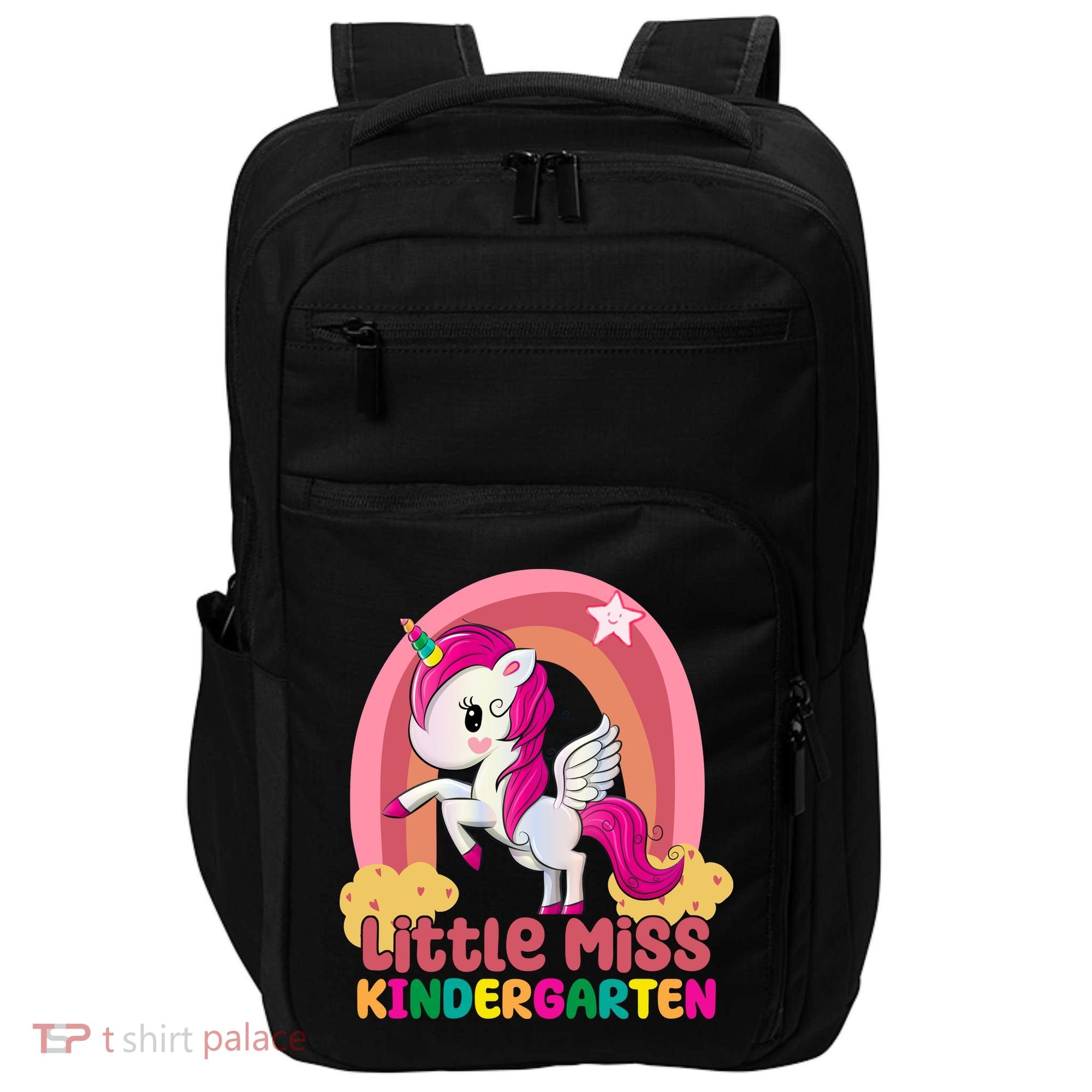 Little Miss Kindergarten Rainbow Unicorn Impact Tech Backpack