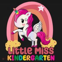 Little Miss Kindergarten Rainbow Unicorn Toddler Hoodie thumb 2
