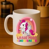 Little Miss Kindergarten Rainbow Unicorn Coffee Mug thumb 4