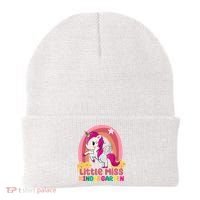 Little Miss Kindergarten Rainbow Unicorn Beanie thumb 0