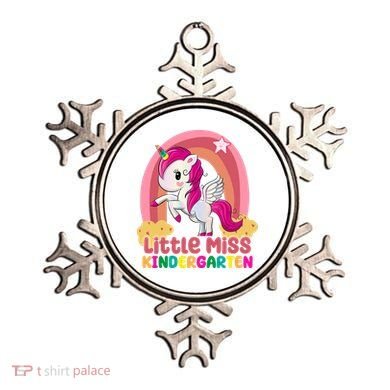 Little Miss Kindergarten Rainbow Unicorn Ornament