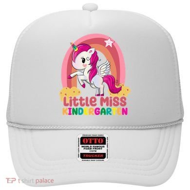 Little Miss Kindergarten Rainbow Unicorn Hat